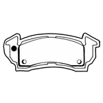 Key Tags - Soft Vinyl - Stock Shape Collection - Brake Shoe