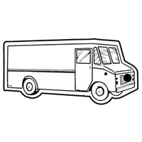 Key Tags - Soft Vinyl - Stock Shape Collection - Step Van