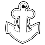 Key Tags - Soft Vinyl - Stock Shape Collection - Anchor