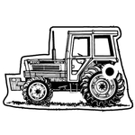 Key Tags - Soft Vinyl - Stock Shape Collection - Tractor