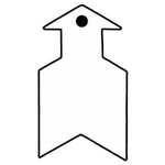 Key Tags - Soft Vinyl - Stock Shape Collection - Arrow