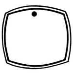 Key Tags - Soft Vinyl - Stock Shape Collection - TV Screen