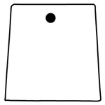 Key Tags - Soft Vinyl - Stock Shape Collection - Trapezoid