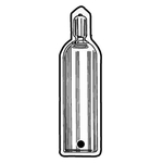 Key Tags - Soft Vinyl - Stock Shape Collection- Gas Cylinder