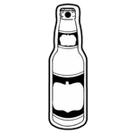 Key Tags - Soft Vinyl - Stock Shape Collection - Beer Bottle