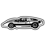 Key Tags - Soft Vinyl - Stock Shape Collection - Race Car