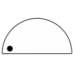 Key Tags - Soft Vinyl - Stock Shape Collection - Half Circle