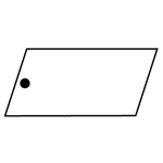 Key Tags - Soft Vinyl - Stock Shape Collection-Parallelogram