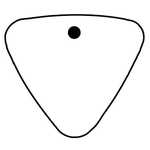 Key Tags - Soft Vinyl - Stock Shape Collection - Triangle