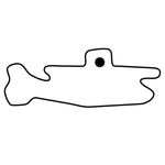 Key Tags - Soft Vinyl - Stock Shape Collection - Helicopter