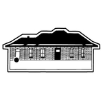 Key Tags - Soft Vinyl-Stock Shape Collection - House w/ Sign