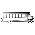 Key Tags - Soft Vinyl - Stock Shape Collection - School Bus
