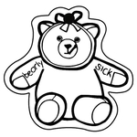 Key Tags - Soft Vinyl - Stock Shape Collection - Bear