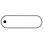 Key Tags - Soft Vinyl - Stock Shape Collection - Oval