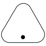 Key Tags - Soft Vinyl - Stock Shape Collection - Triangle