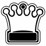 Key Tags - Soft Vinyl - Stock Shape Collection - Crown