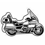 Key Tags - Soft Vinyl - Stock Shape Collection - Motorcycle