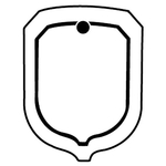 Key Tags - Soft Vinyl - Stock Shape Collection - Shield