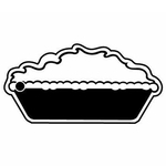 Key Tags - Soft Vinyl - Stock Shape Collection - Pie