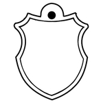 Key Tags - Soft Vinyl - Stock Shape Collection - Shield