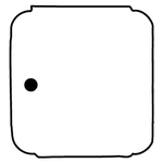 Key Tags - Soft Vinyl - Stock Shape - Square with Notch