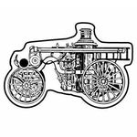 Key Tags - Soft Vinyl - Stock Shape - Antique Fire Truck