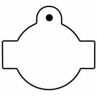 Key Tags - Soft Vinyl - Spot Color Screen Print -... from ASI 80210 Quikey...