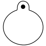 Key Tags - Soft Vinyl- Stock Shape Collection- Oval with Tab