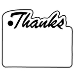 Key Tags - Soft Vinyl - Stock Shape Collection - Thanks