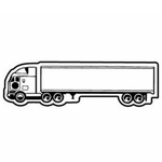 Key Tags - Soft Vinyl - Stock Shape Collection - Semi Truck