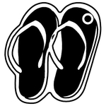 Key Tags - Soft Vinyl - Stock Shape Collection - Sandals