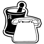 Magnets - Stock Shape Collection - Phone Mortar & Pestle