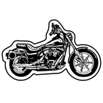 Key Tags - Soft Vinyl - Stock Shape Collection - Motorcycle