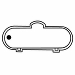 Key Tags - Soft Vinyl - Stock Shape Collection- Propane Tank
