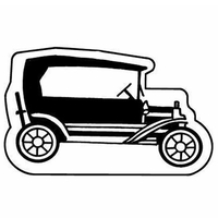 Magnets - Stock Shape Collection. Classic Model-T car shaped.... from ASI...