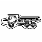 Key Tags - Soft Vinyl - Stock Shape Collection - Dump Truck