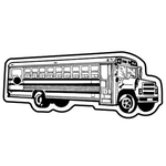 Key Tags - Soft Vinyl - Stock Shape Collection - School Bus