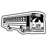 Key Tags - Soft Vinyl - Stock Shape Collection - School Bus