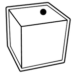 Key Tags - Soft Vinyl - Stock Shape Collection - Cube