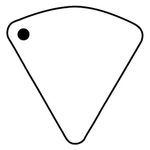 Key Tags - Soft Vinyl - Stock Shape Collection - Triangle