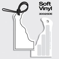 Bag Tags-Soft Vinyl - Full Color Digital Print-State Shapes. Delaware...