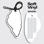 Bag Tags-Soft Vinyl - Full Color Digital Print - Illinois