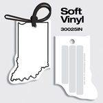 Bag Tags-Soft Vinyl - Full Color Digital Print - Indiana