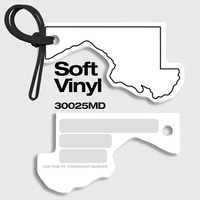 Bag Tags-Soft Vinyl - Full Color Digital Print-State Shapes. Maryland...