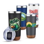 22 OZ. Vacuum Tumbler with Cork Bottom