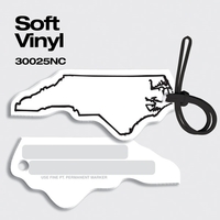 Bag Tags-Soft Vinyl - Full Color Digital Print-State Shapes. North...