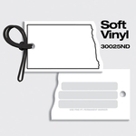 Bag Tags-Soft Vinyl - Full Color Digital Print- North Dakota