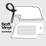 Bag Tags-Soft Vinyl - Full Color Digital Print - Nebraska