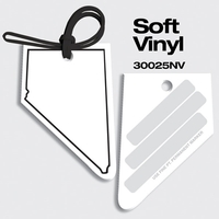 Bag Tags-Soft Vinyl - Full Color Digital Print-State Shapes. Nevada...