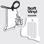 Bag Tags-Soft Vinyl - Full Color Digital Print- Rhode Island